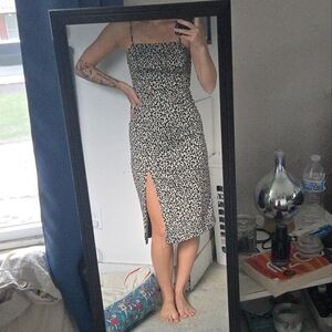 Zara Leopard Print Midi Dress